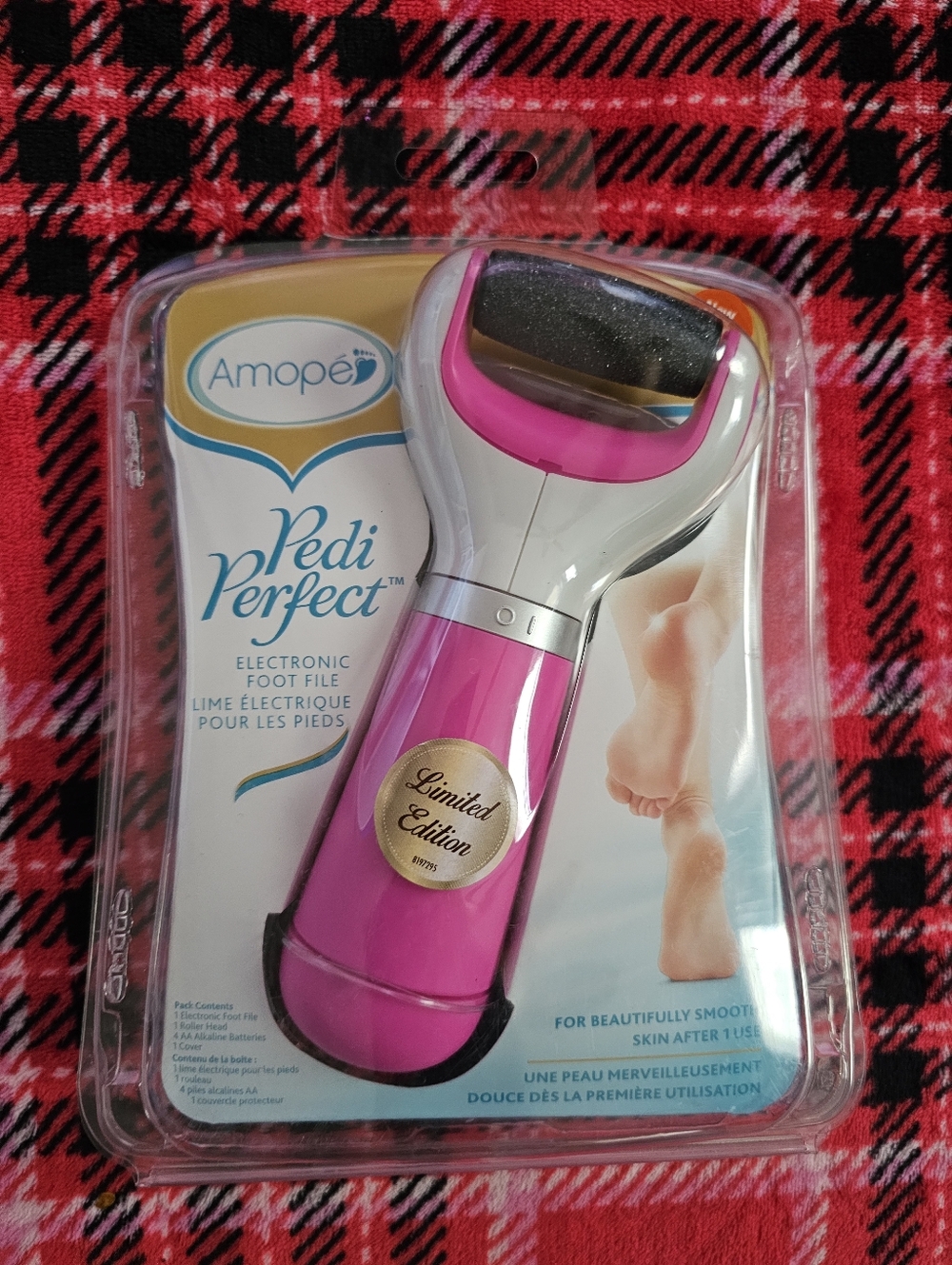 Amope Pedi Perfect Electronic Foot File - Pink (Limited Edition)